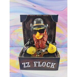 Celebriducks ZZ Flock Rubber Duck Collectible New in Box Classic Rock Music Band